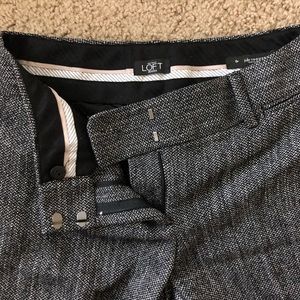 Loft 0P Julie trouser in black and white tweed.